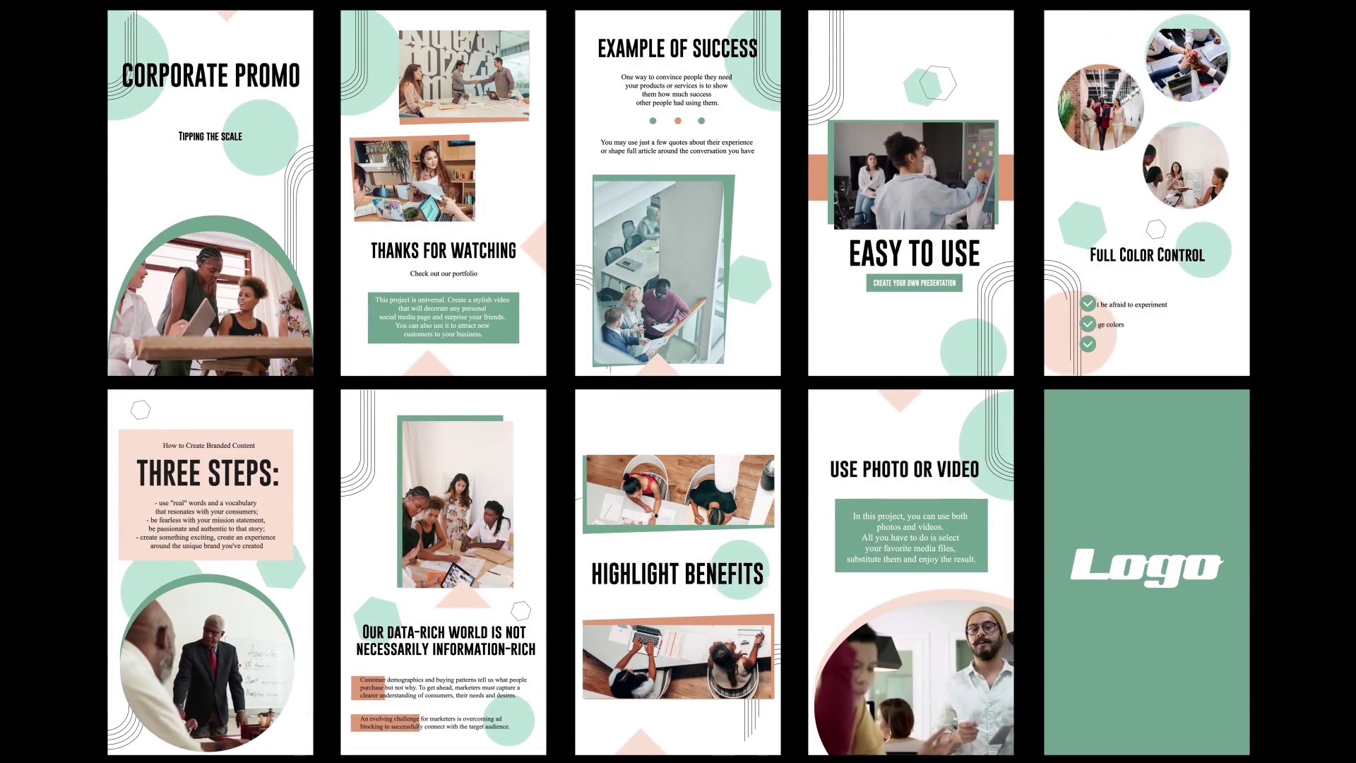 AE Template: Corporate Promo Stories | Effects SBV-347436852 - Storyblocks