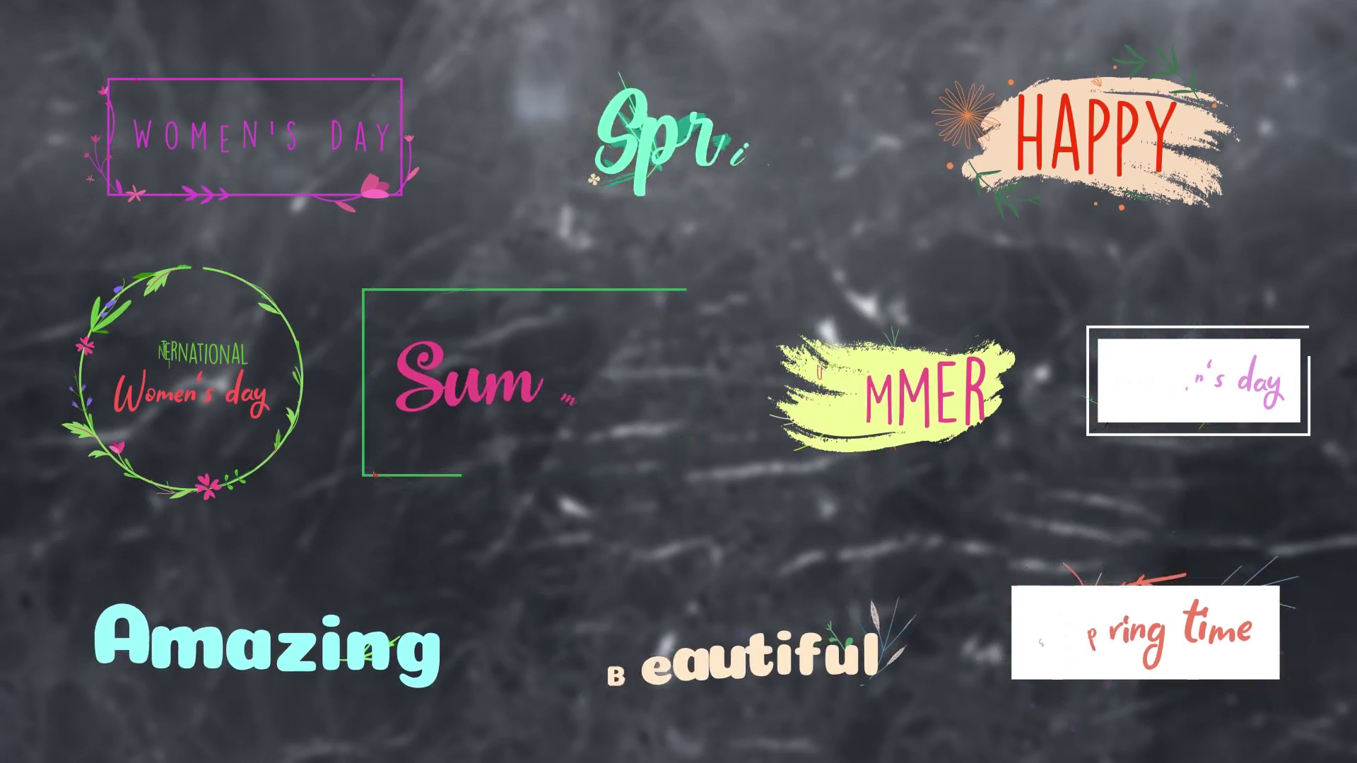 Flower Titles After Effects 0125 SBV346638003 Storyblocks