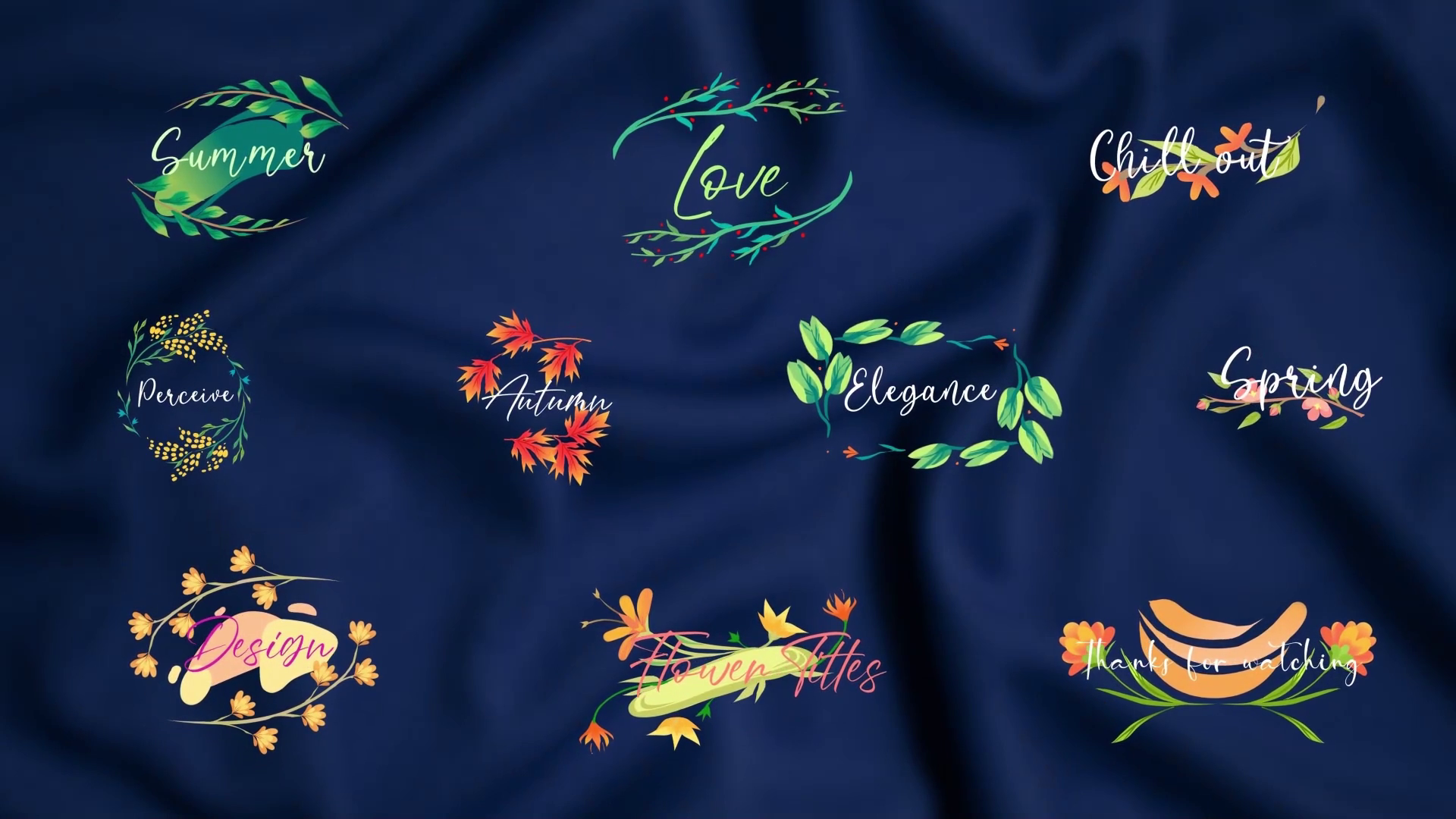 Flower Titles Effects Template SBV347391252 Storyblocks