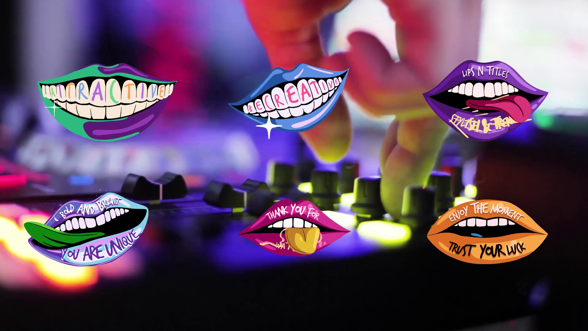 Lips Titles DaVinci Resolve Template SBV-351942292 - Storyblocks