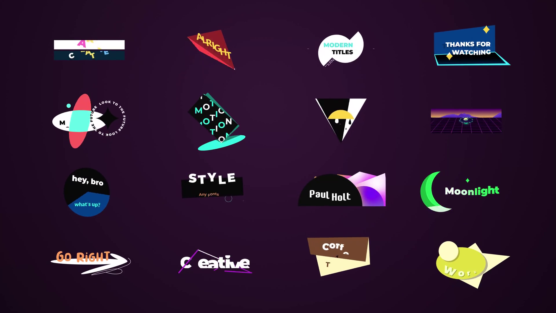 Modern Art Titles Premiere Pro Template SBV347045838 Storyblocks