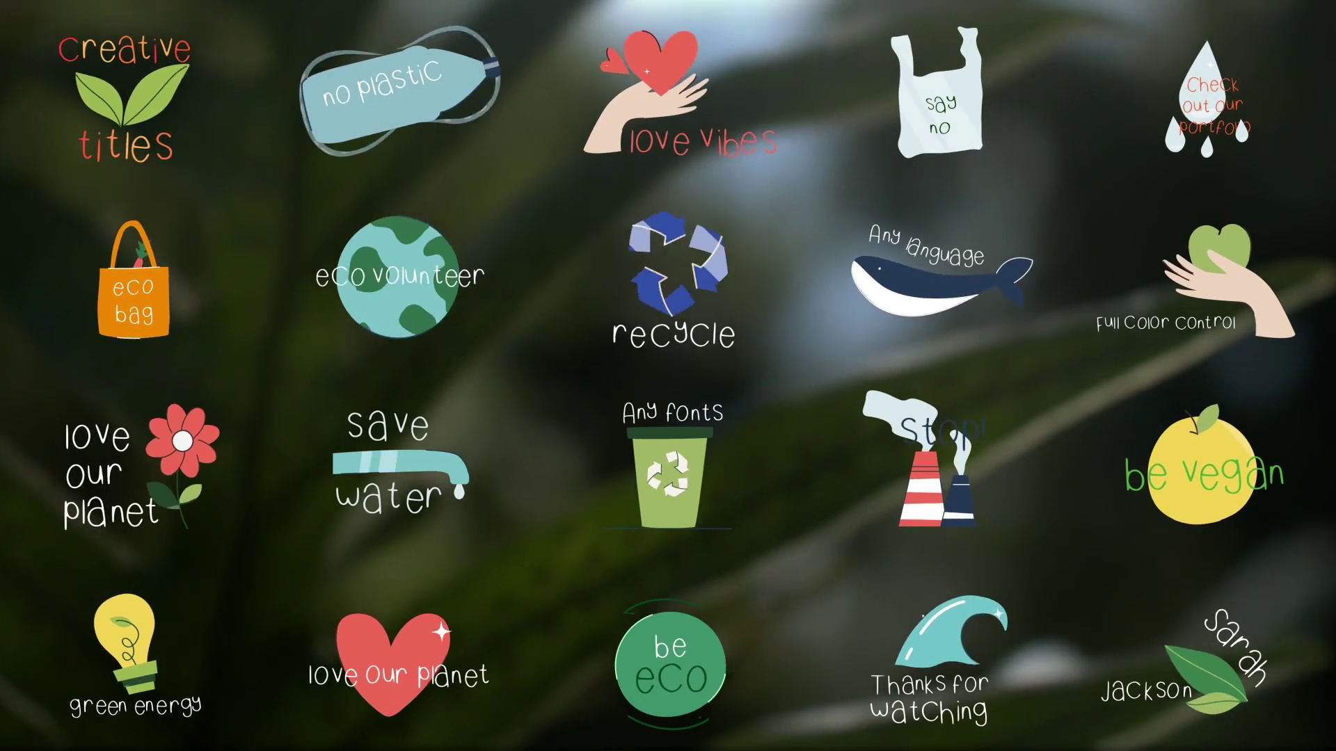 Nature Ecology Titles | Premiere Pro Mogrt Template SBV-347169086 ...