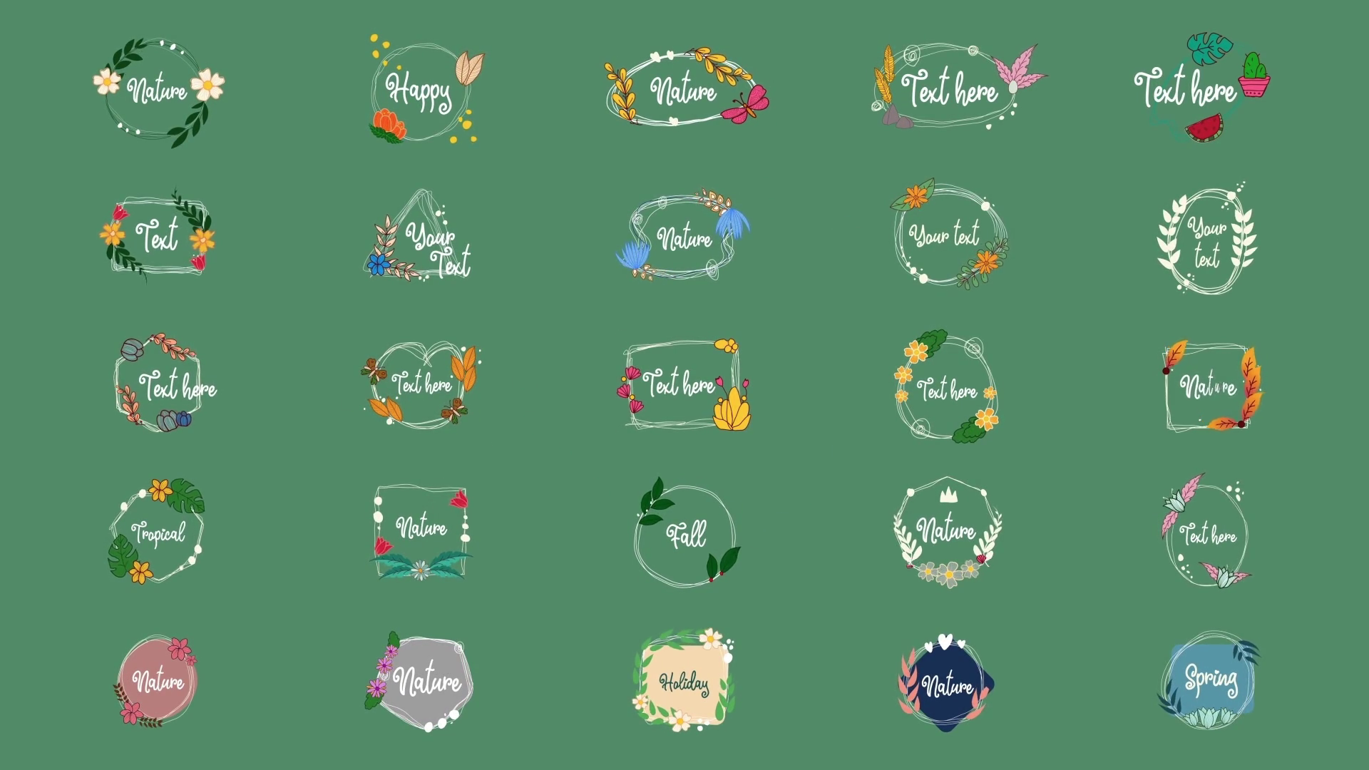 Nature Titles | Effects Template SBV-346785243 - Storyblocks