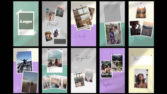 Ae Templates Photo Wall Photo Templates Royalty Free Storyblocks