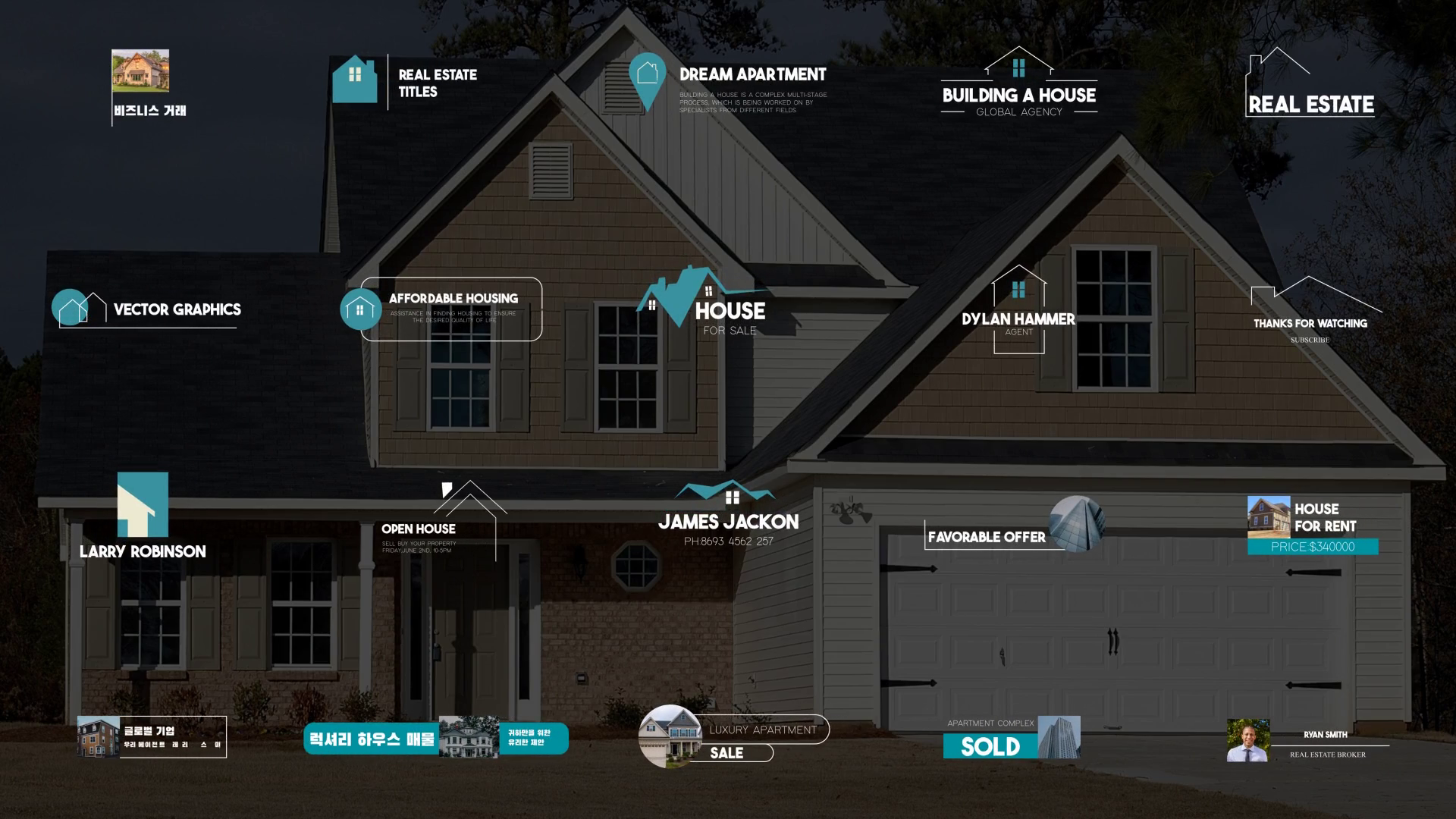 Real Estate Titles Premiere Pro Template SBV348594848 Storyblocks