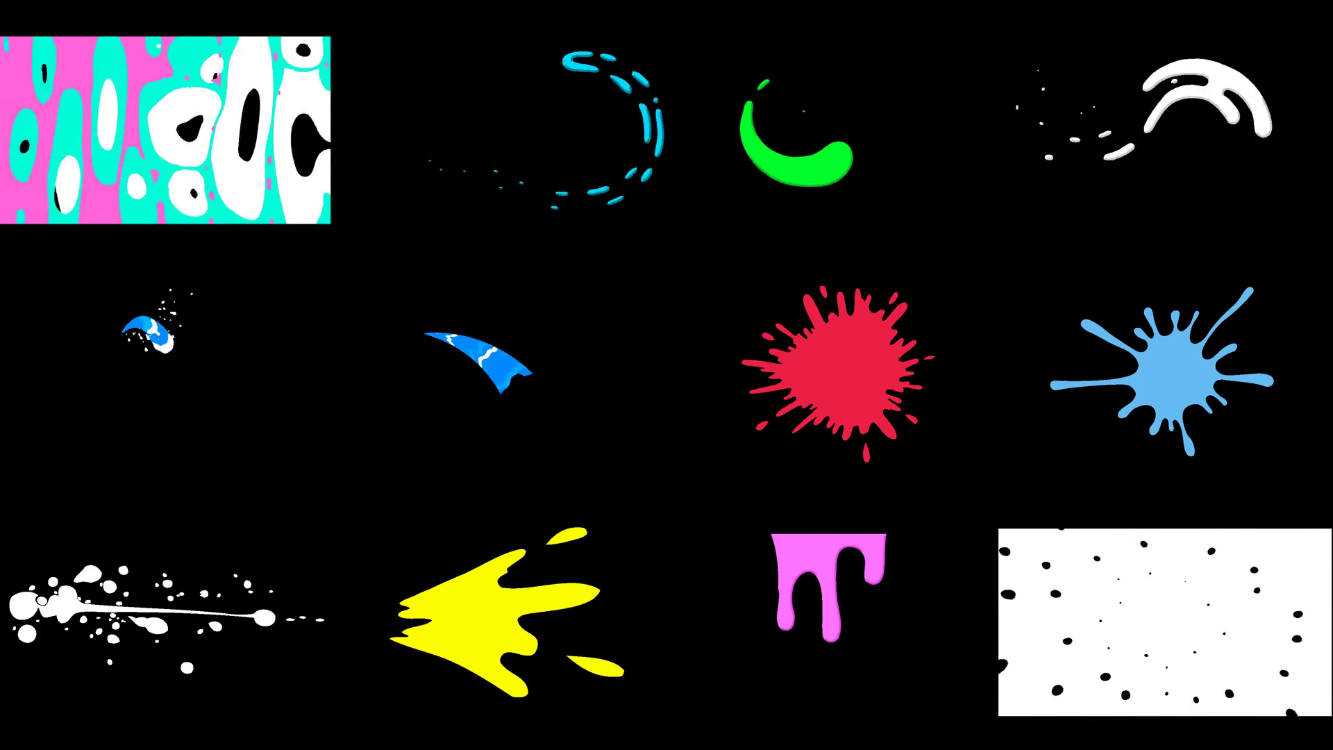 Splash Elements Motion Graphics Pack Alpha Stock Motion Graphics SBV