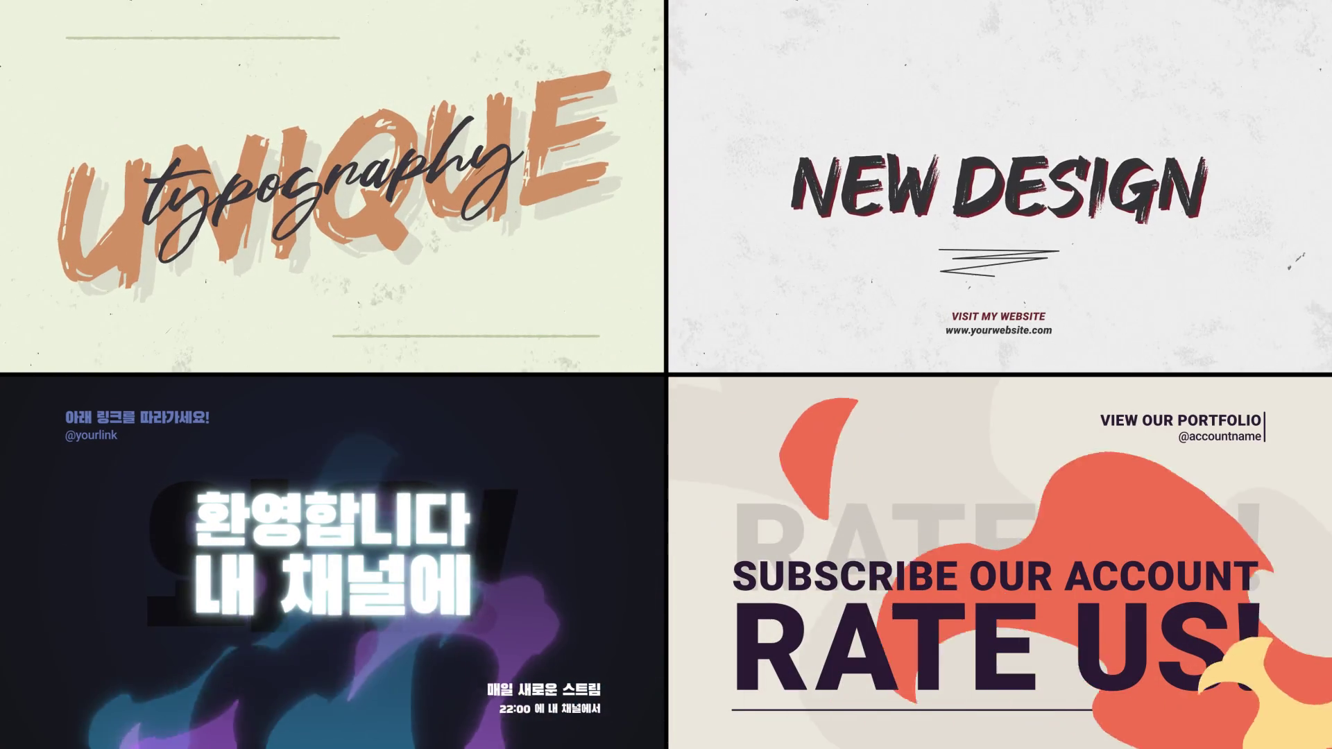 Typography Slides Premiere Pro Template SBV-348426714 - Storyblocks