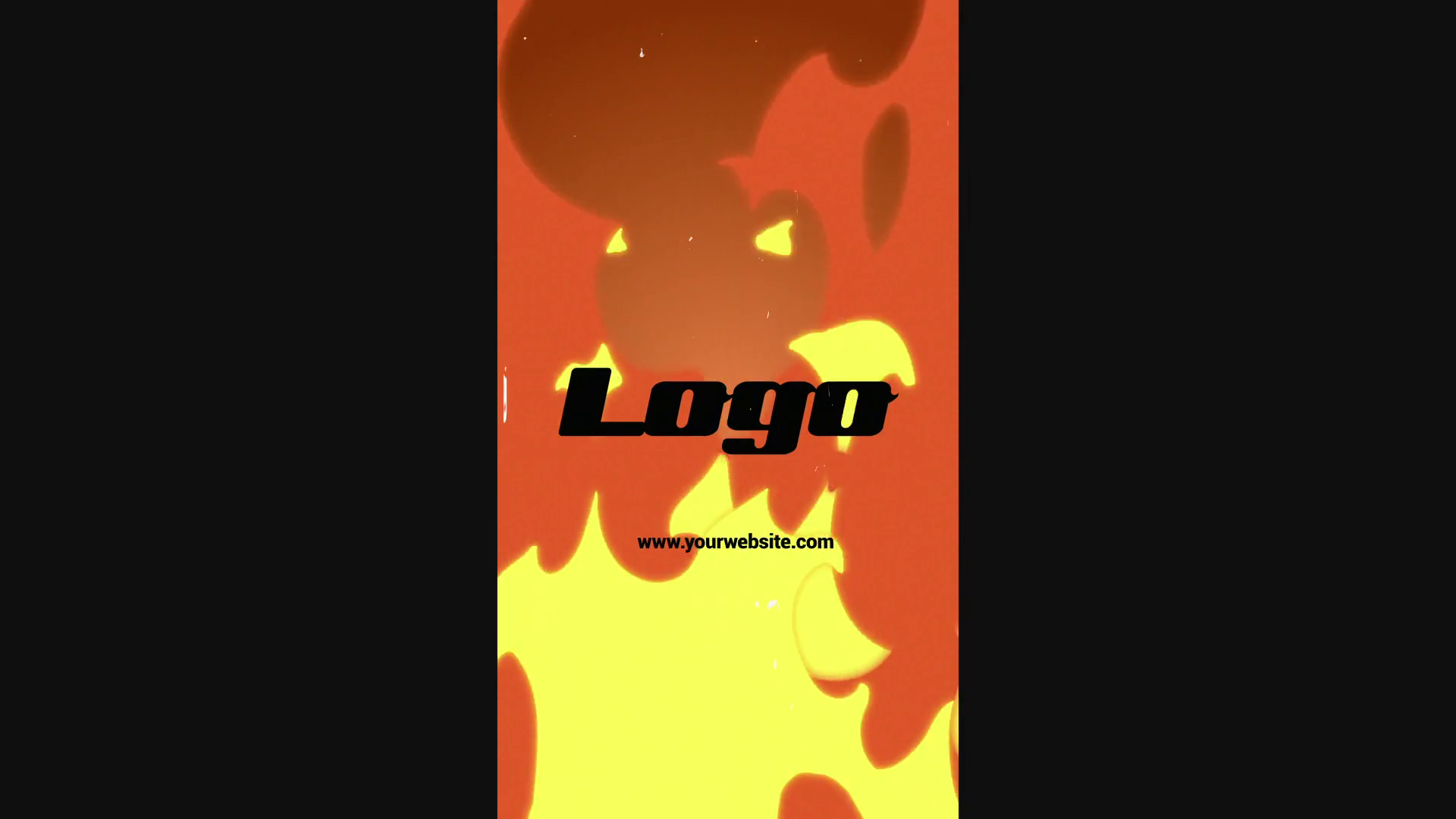 AE Template: Vertical Fire Wall Logo | Effects SBV-352149925 - Storyblocks
