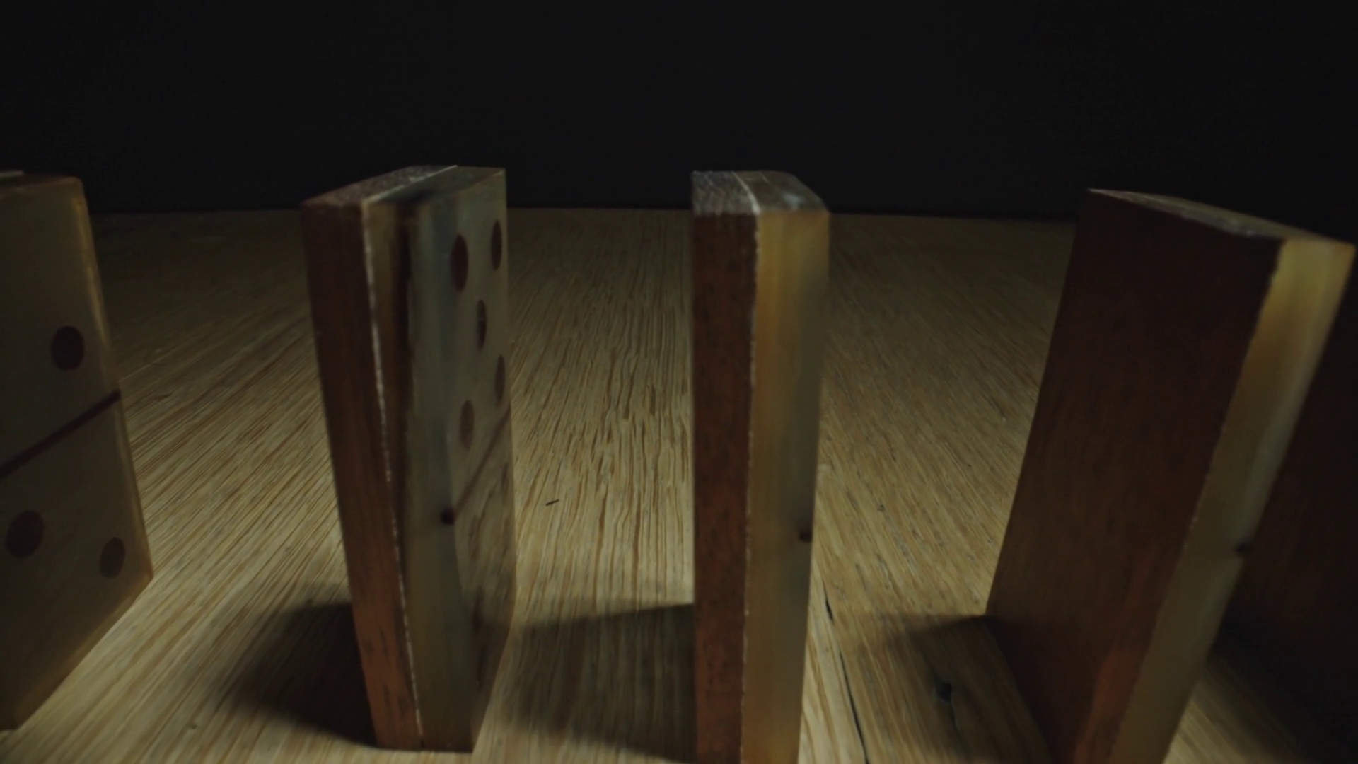 Strategic Setup Of Dominoes Toppling Begins Stock Footage SBV-352570423 ...