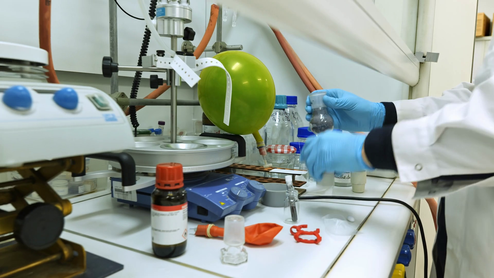 Lab Equipment Organic Chemistry Experiments Stock Footage SBV-348516961 ...