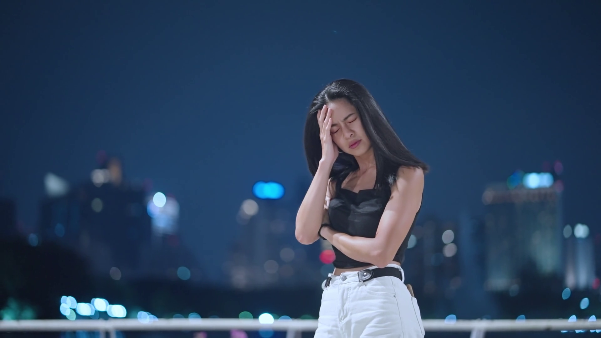 Shot Of Young Asian Girl Standing Alone Stock Footage SBV-349059272 ...