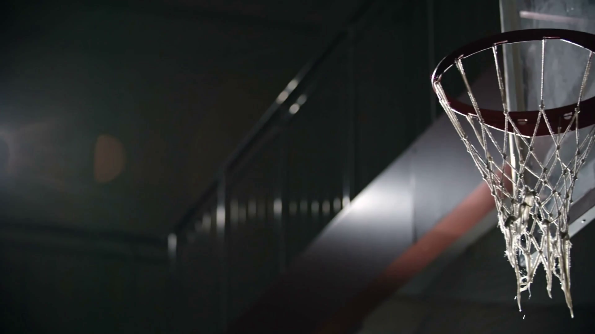 Basketball Player Throwing Ball Into Wet Net Stock Footage SBV309217188 Storyblocks