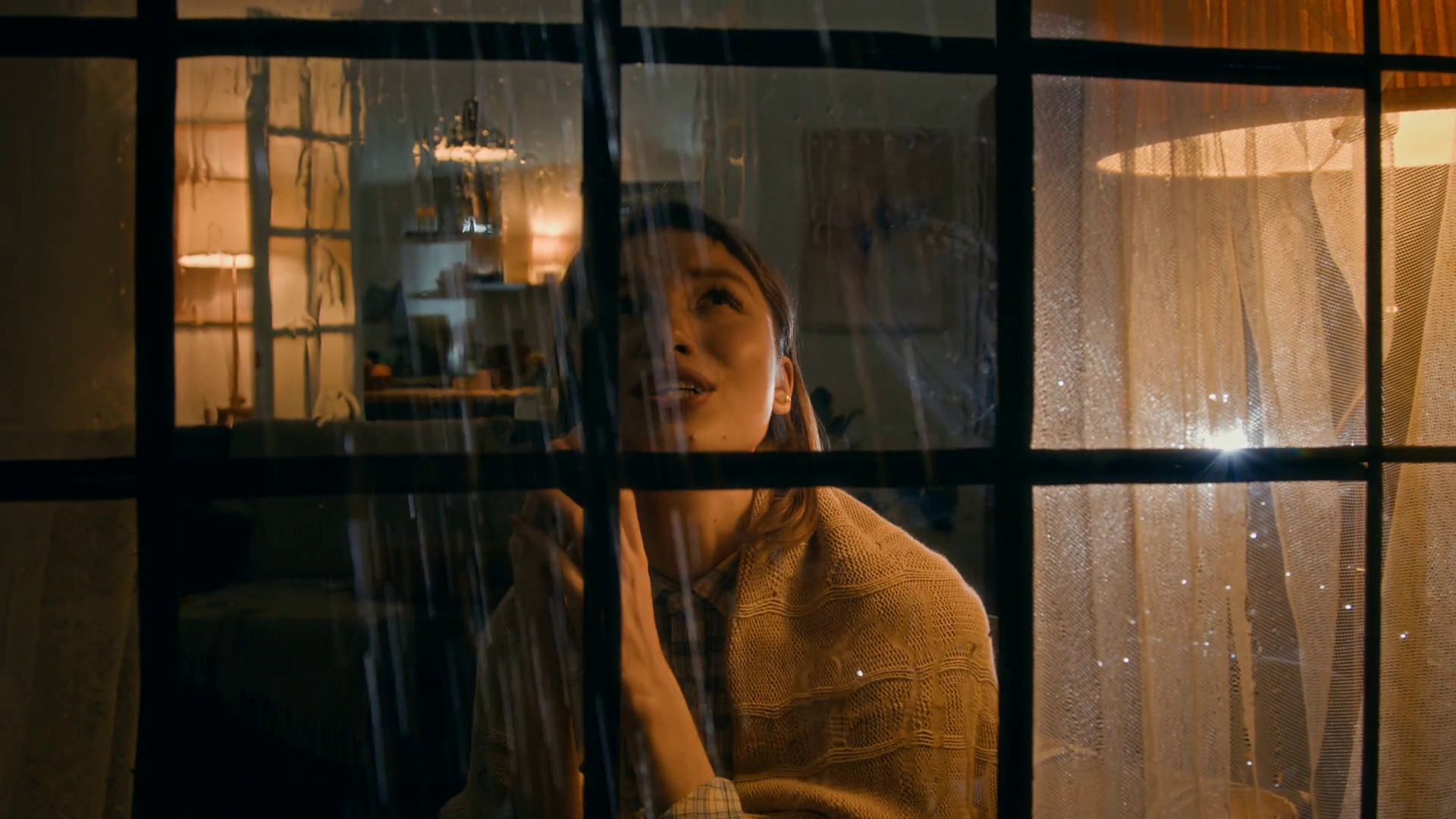 Medium Shot Seen Through Window Of Young Stock Footage SBV-351852515 ...