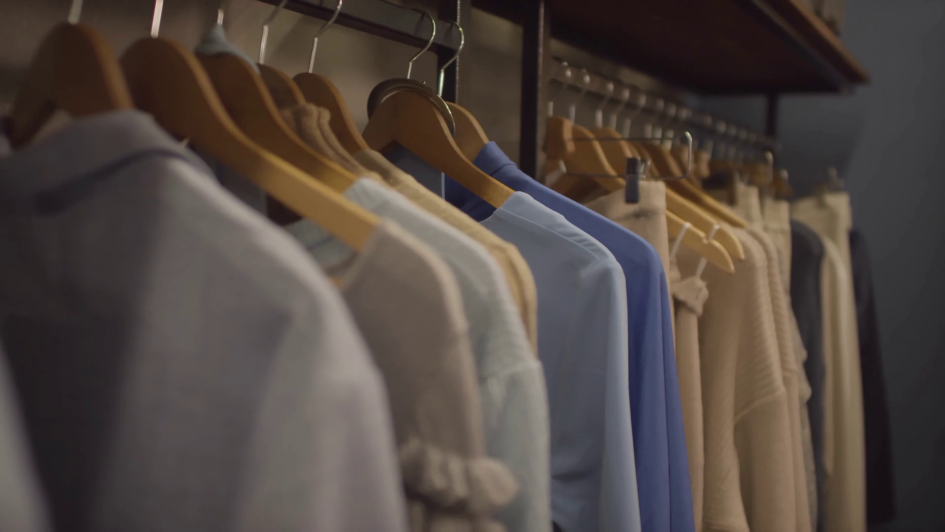 Close Up Tracking Shot Of Stylish Garments Stock Footage SBV338294957