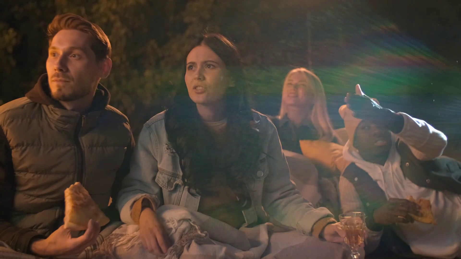 Medium Shot Of Multiethnic Friends Sitting Stock Footage SBV338890428