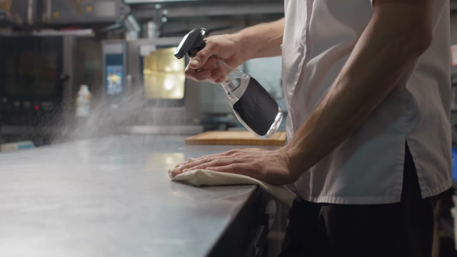 Chef Cleaning Stock Footage: Royalty-Free Video Clips - Storyblocks