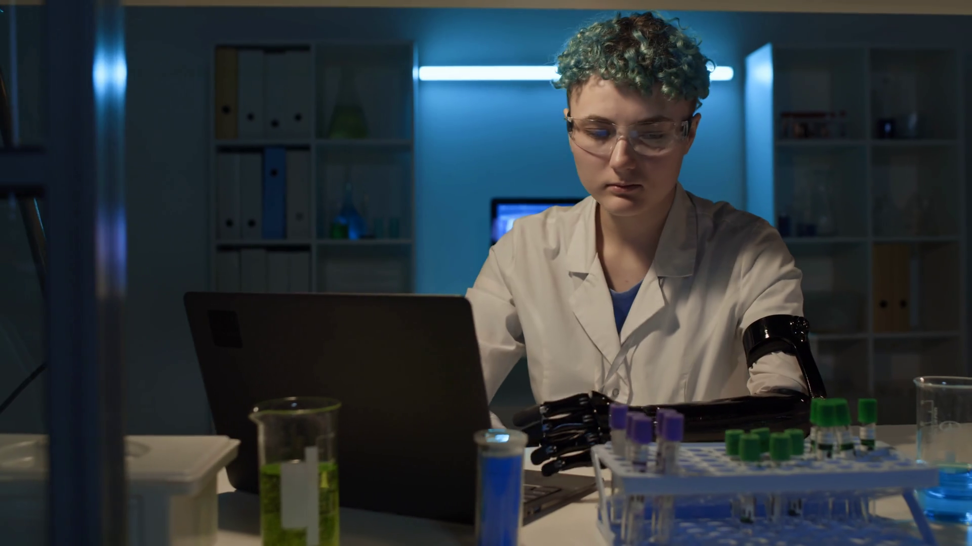 Medium Shot Of Young Female Technician With Stock Footage SBV-348692757 ...