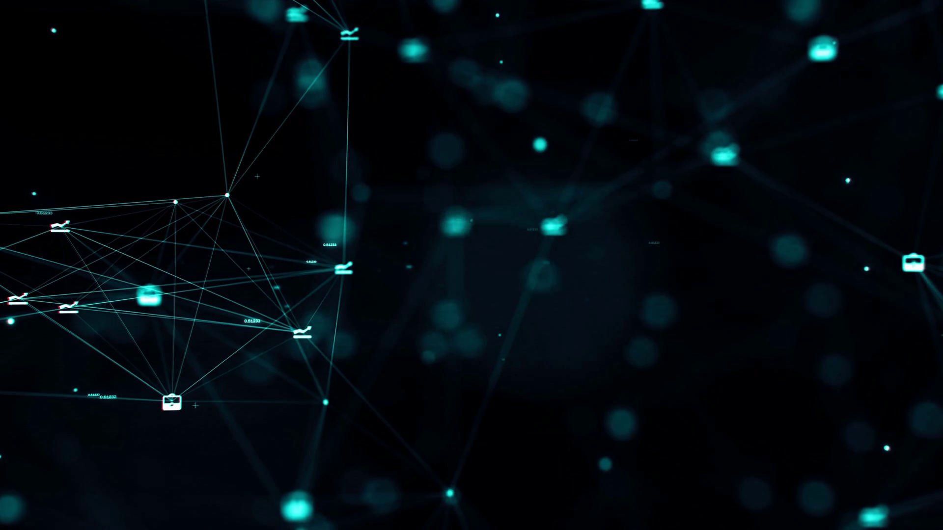 Zoom Out Cgi Animation Of Glowing Flickering Stock Footage SBV