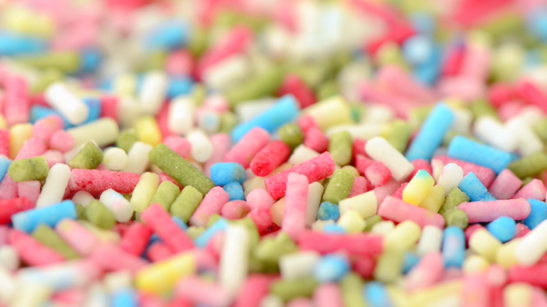 Sprinkles In Variety Of Color In Closeup Stock Footage SBV306495293