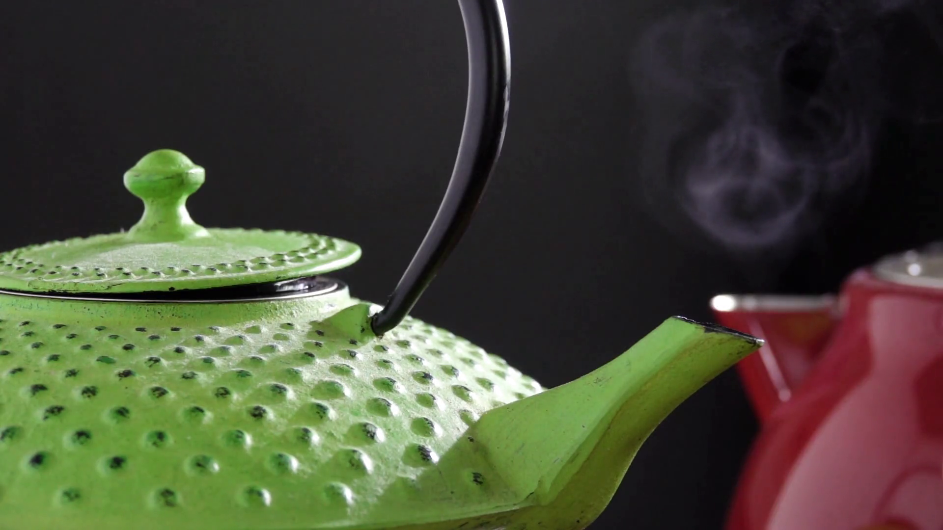 Iron Teapot Kettle With Steam Rising Concept Stock Footage SBV338283443 Storyblocks