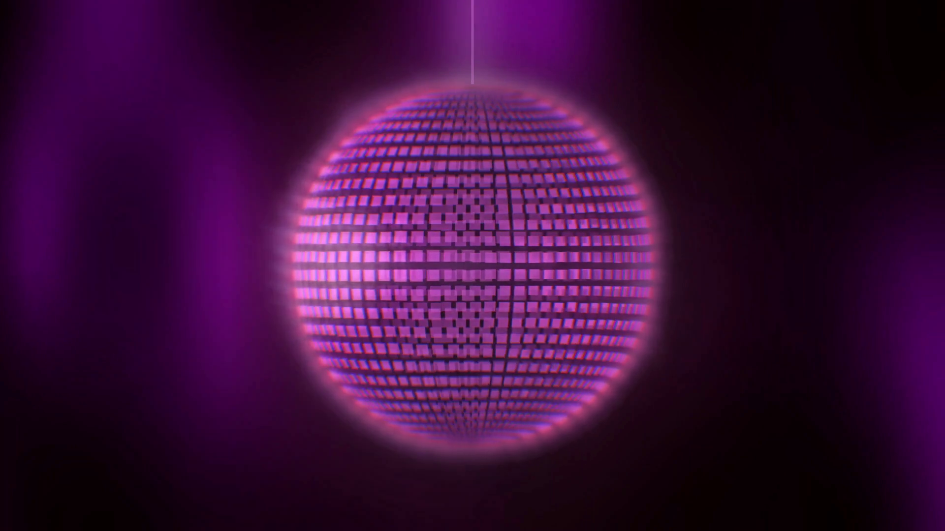 Purple Disco Ball Spinning Funky Symbol Of Stock Motion Graphics SBV