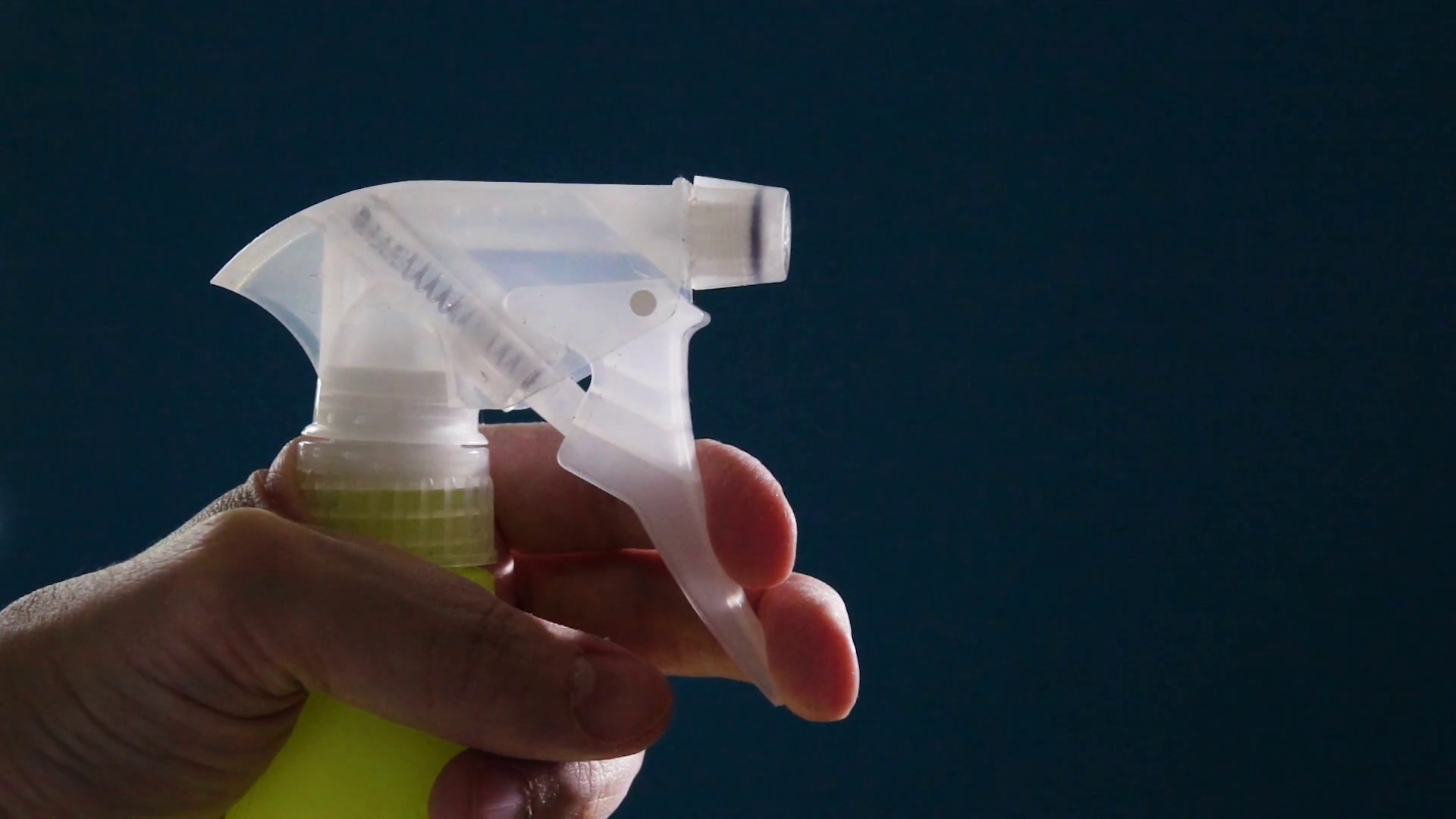 Spray Bottle Spraying Water Droplets In Slow Stock Footage SBV