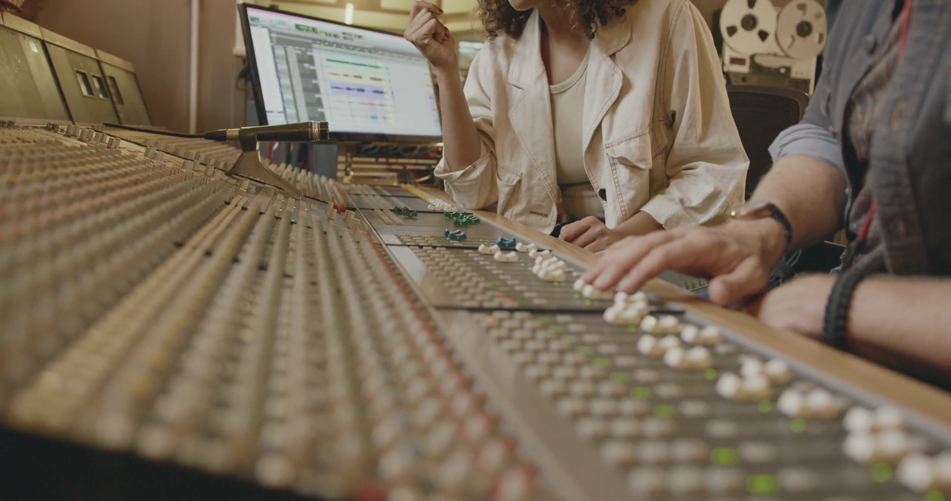 Producer Singer Working In Music Recording Stock Footage SBV-351810570 ...