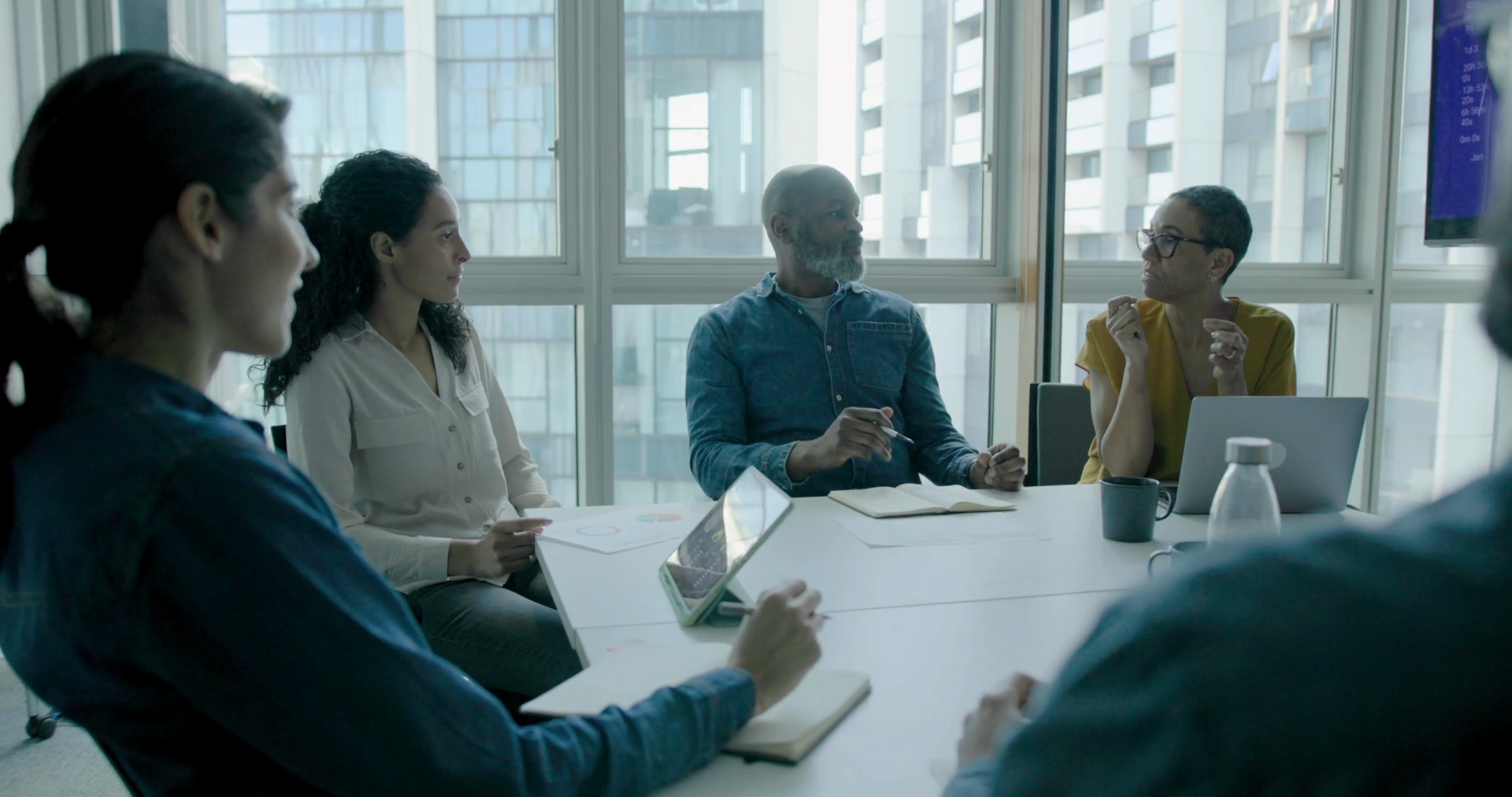 Businessman Ceo Talking To Team In Office Stock Footage SBV-351774416 ...