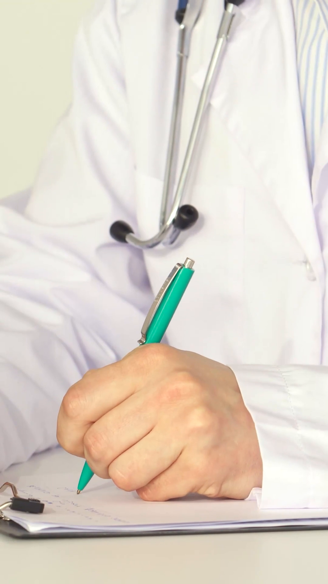 Dedicated Male Doctor Diligently Noting Stock Footage SBV-353084101 ...