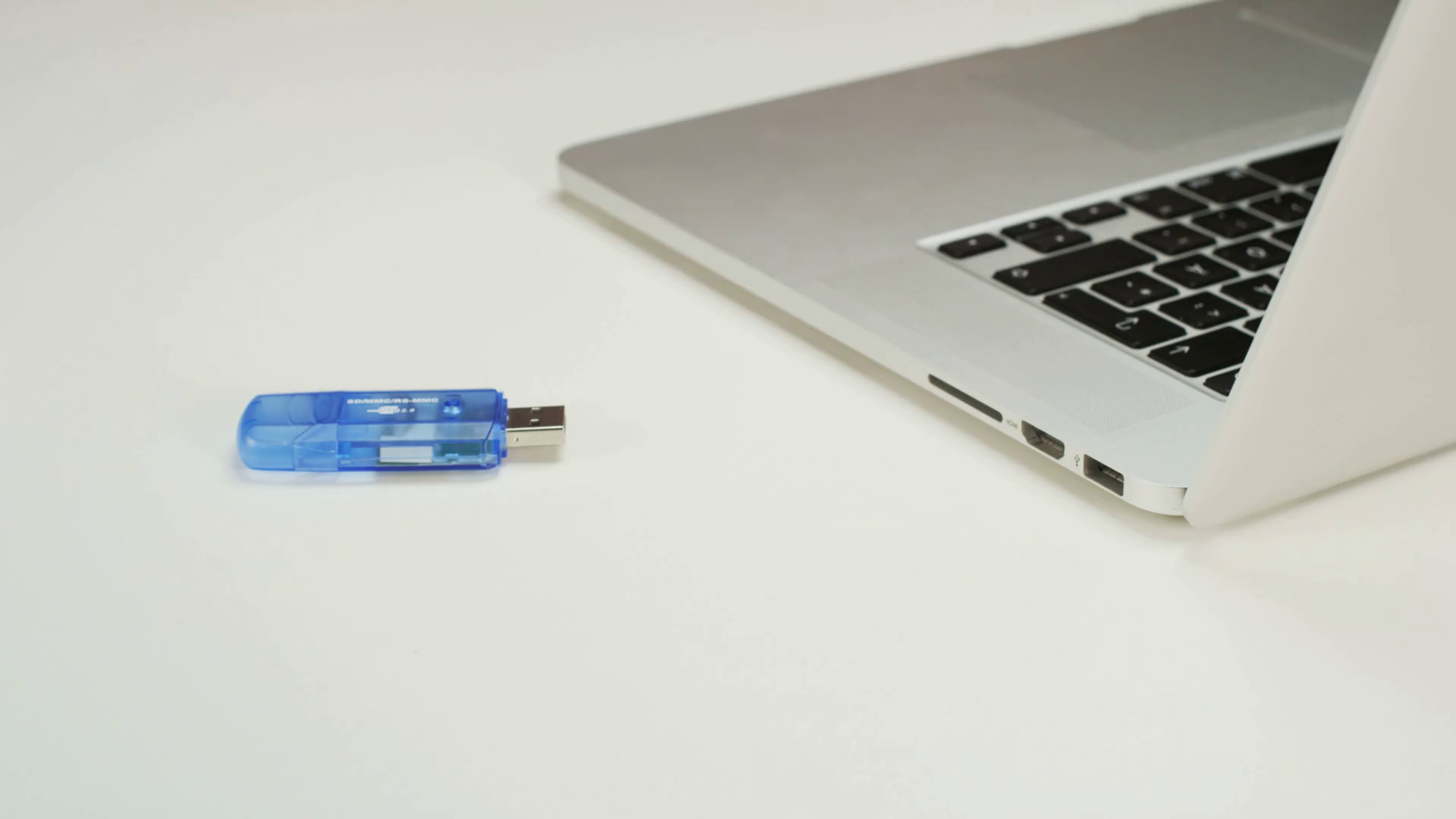 Plugging Flash Memory Card To Computer Stock Footage SBV311678106