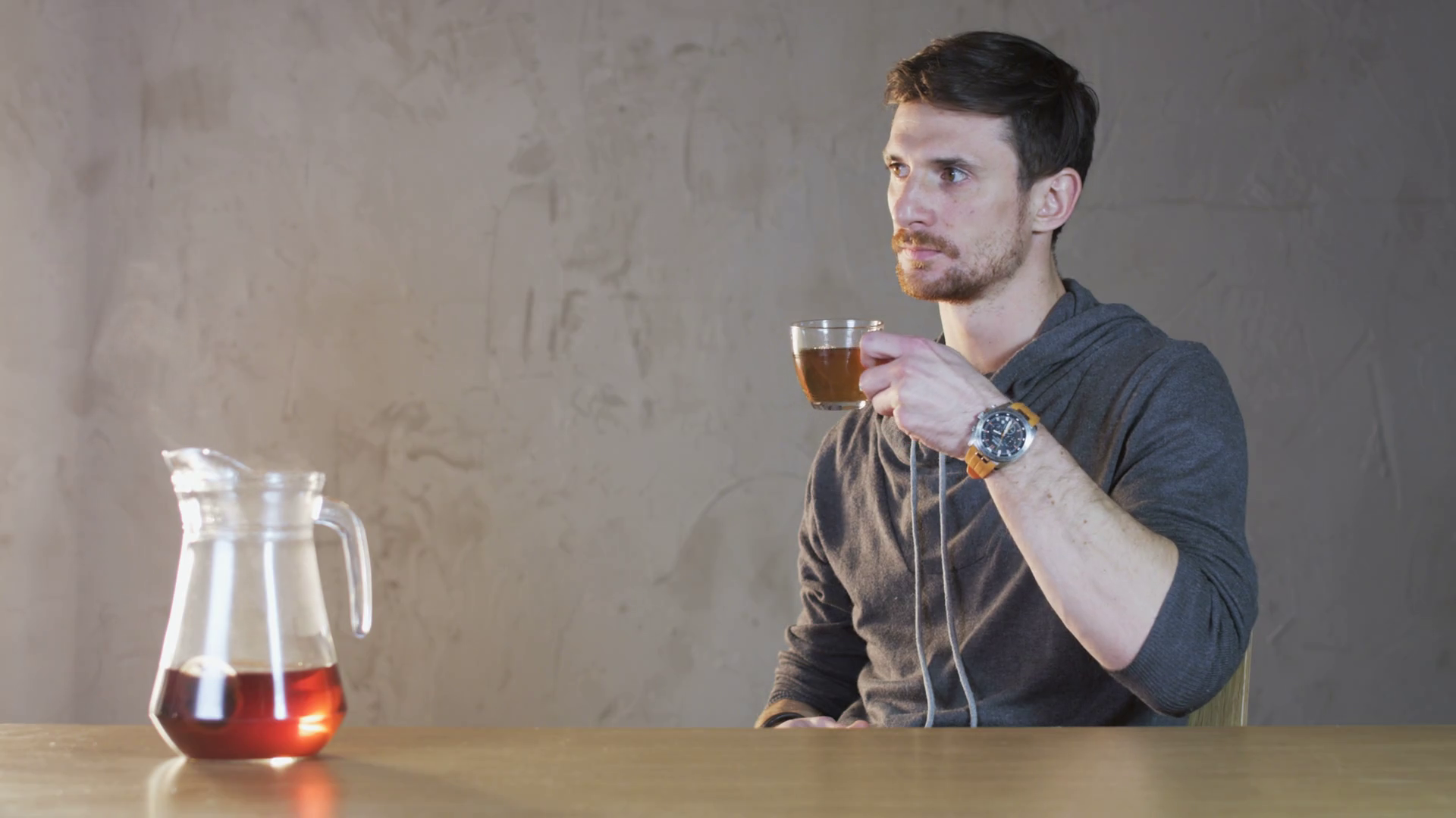 Man Enjoying Cup Of Tea Stock Footage SBV310515446 Storyblocks