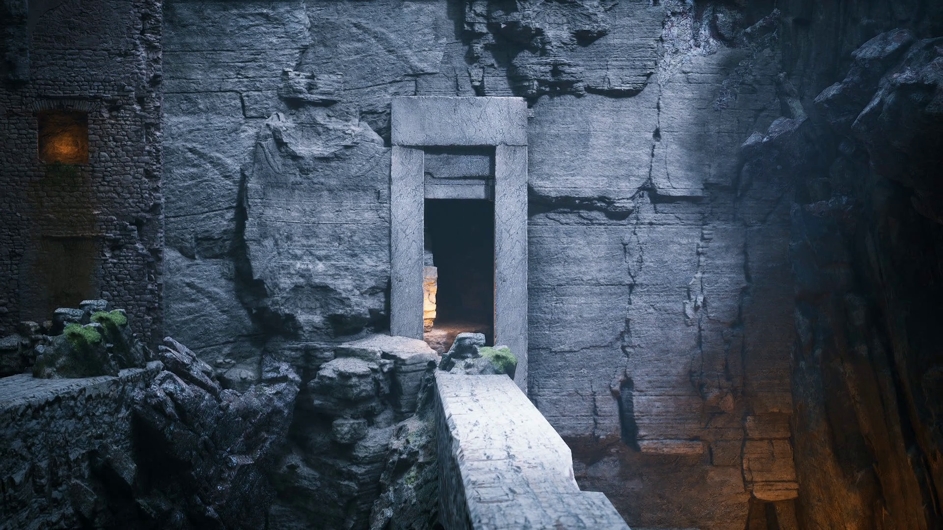 Ancient Ruins Reveal Entrance To Hidden Stock Motion Graphics SBV ...