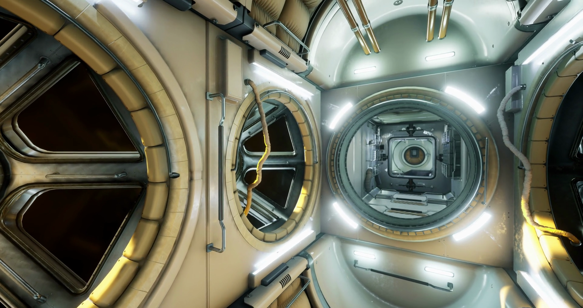 Interior View Of Module Aboard International Stock Motion Graphics SBV ...