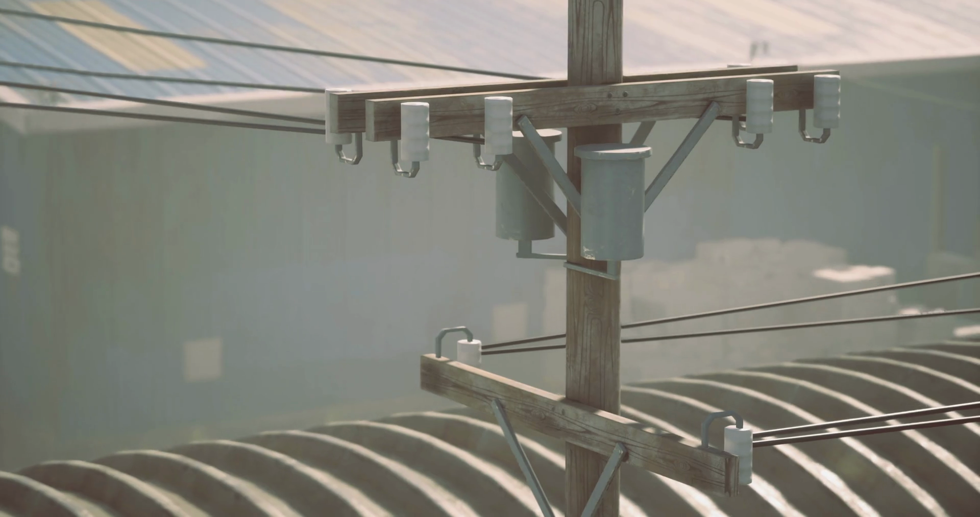 Power Lines Connect Urban Infrastructure In Stock Motion Graphics SBV ...