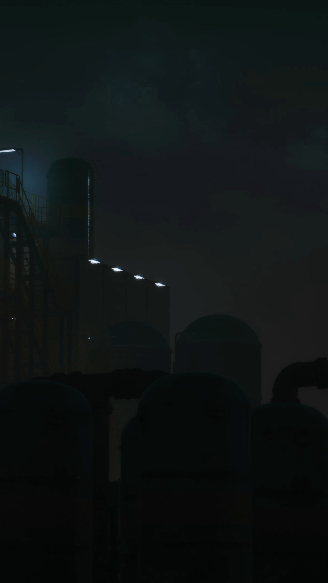 Industrial Facility Illuminated At Night Stock Footage SBV-353097833 ...