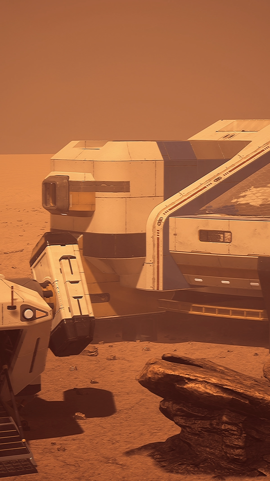Exploration Vehicles Habitat On Surface Of Stock Footage SBV-353138269 ...