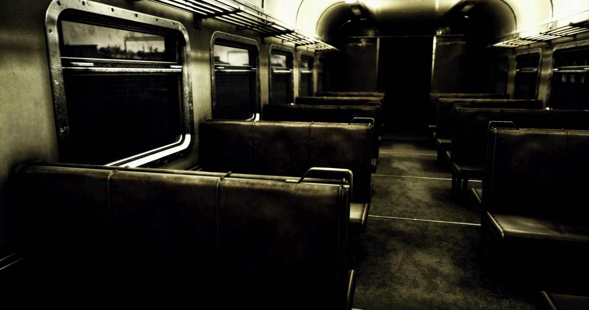 Abandoned Train Car Interior Showcases Eerie Stock Motion Graphics SBV ...