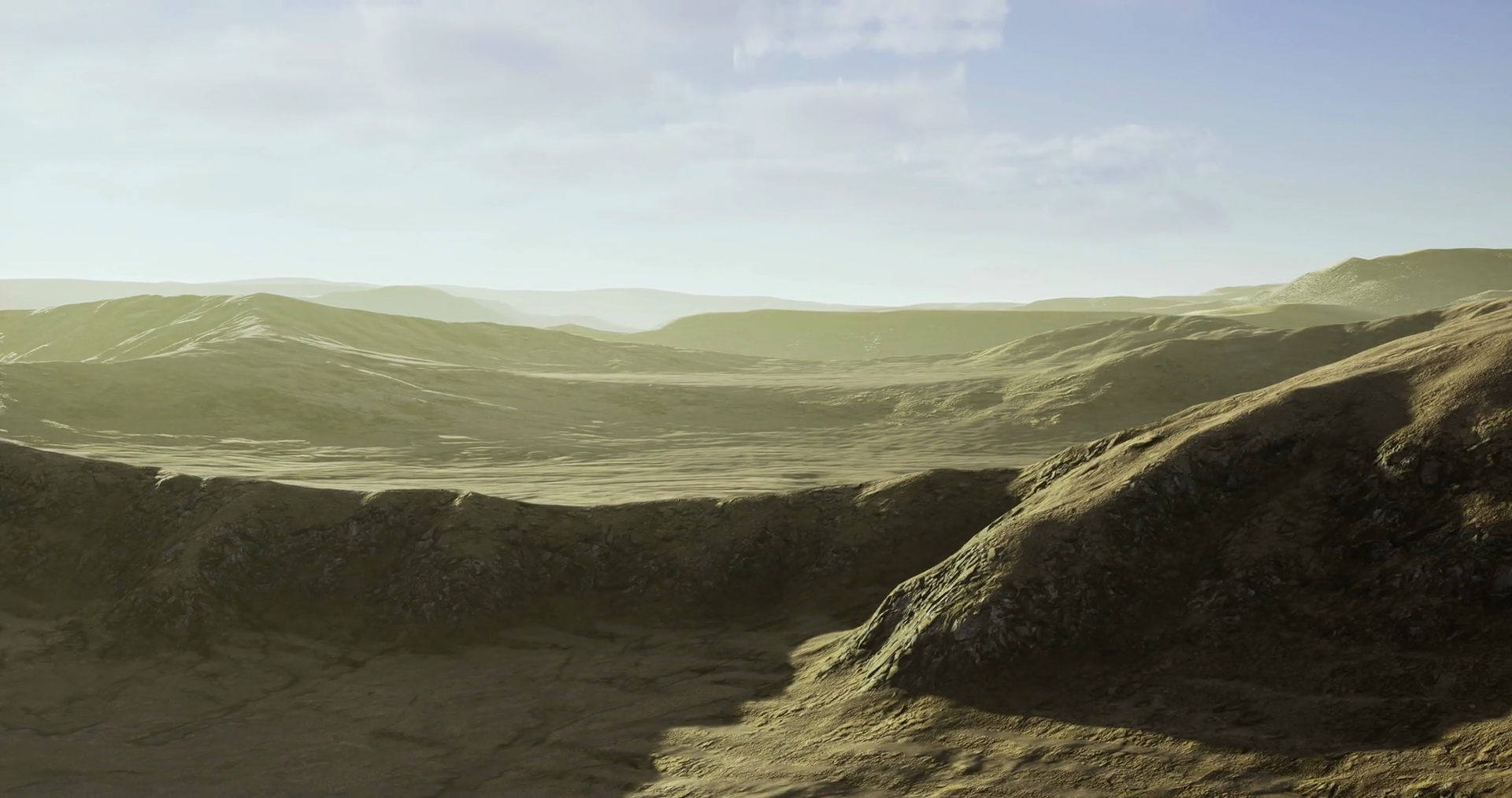 Desolate Landscape Under Soft Light Stock Motion Graphics SBV-352781979 ...