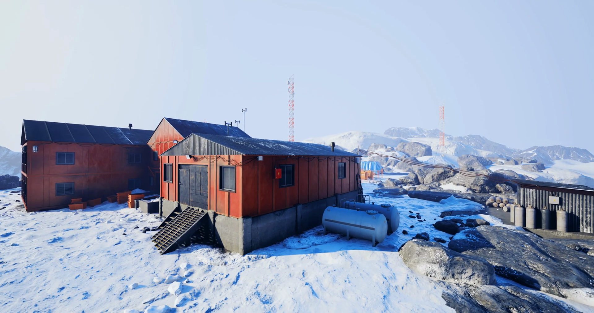 Exploring Remote Research Outpost Nestled In Stock Motion Graphics SBV ...