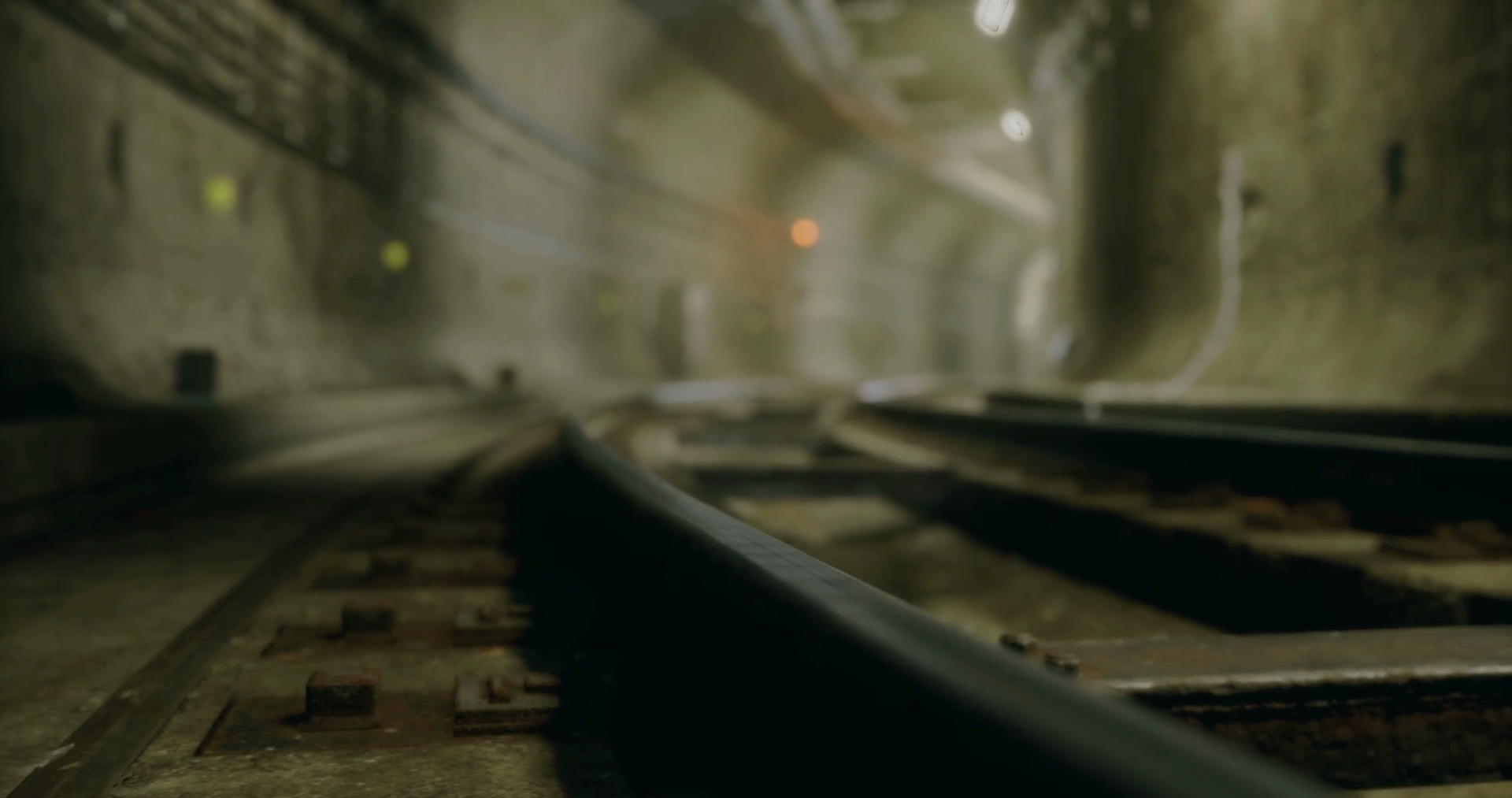 Tracks Stretch Into Dim Distance In Urban Stock Motion Graphics SBV ...