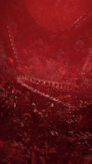 Voodoo Horror with red tentakles