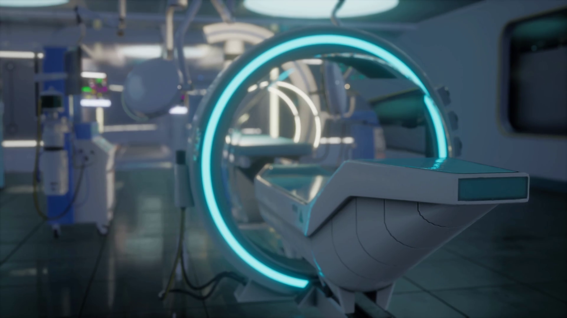 Futuristic Mri Resonance Laboratory Stock Motion Graphics SBV