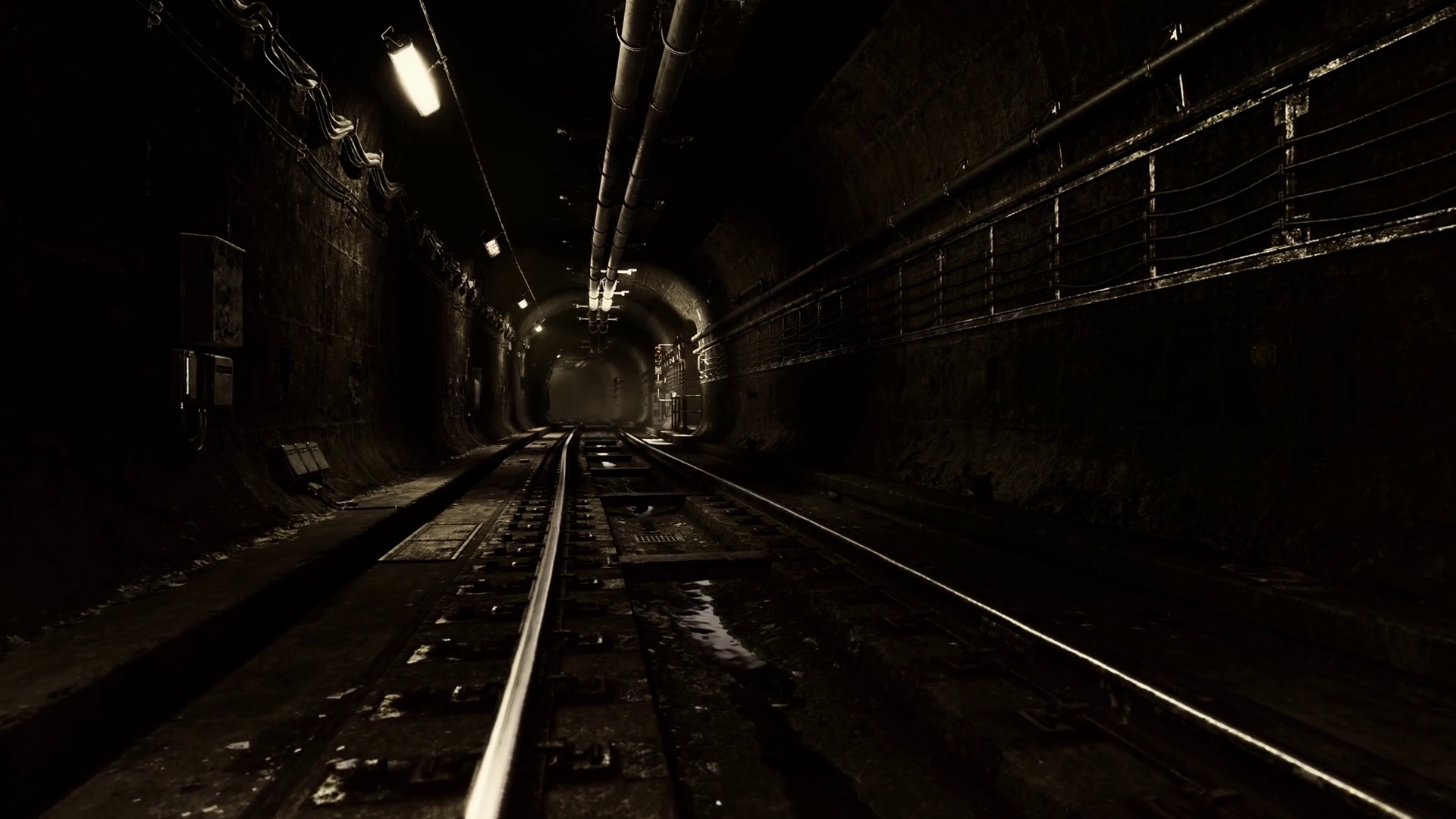 Deep metro tunnel under construction Motion Background 0010 SBV