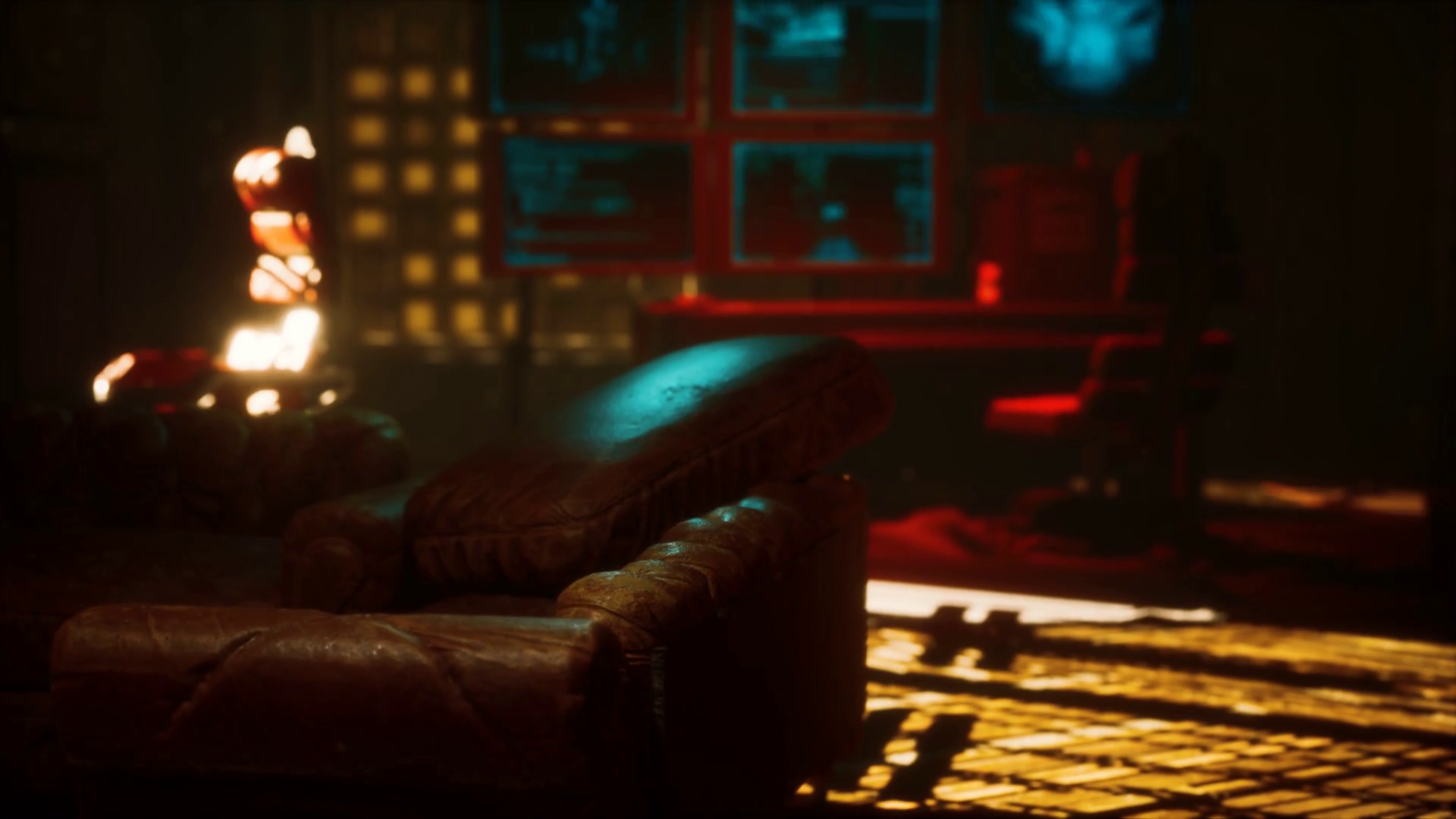 Sci Fi Futuristic Interior With Neon Lights Stock Motion Graphics SBV ...