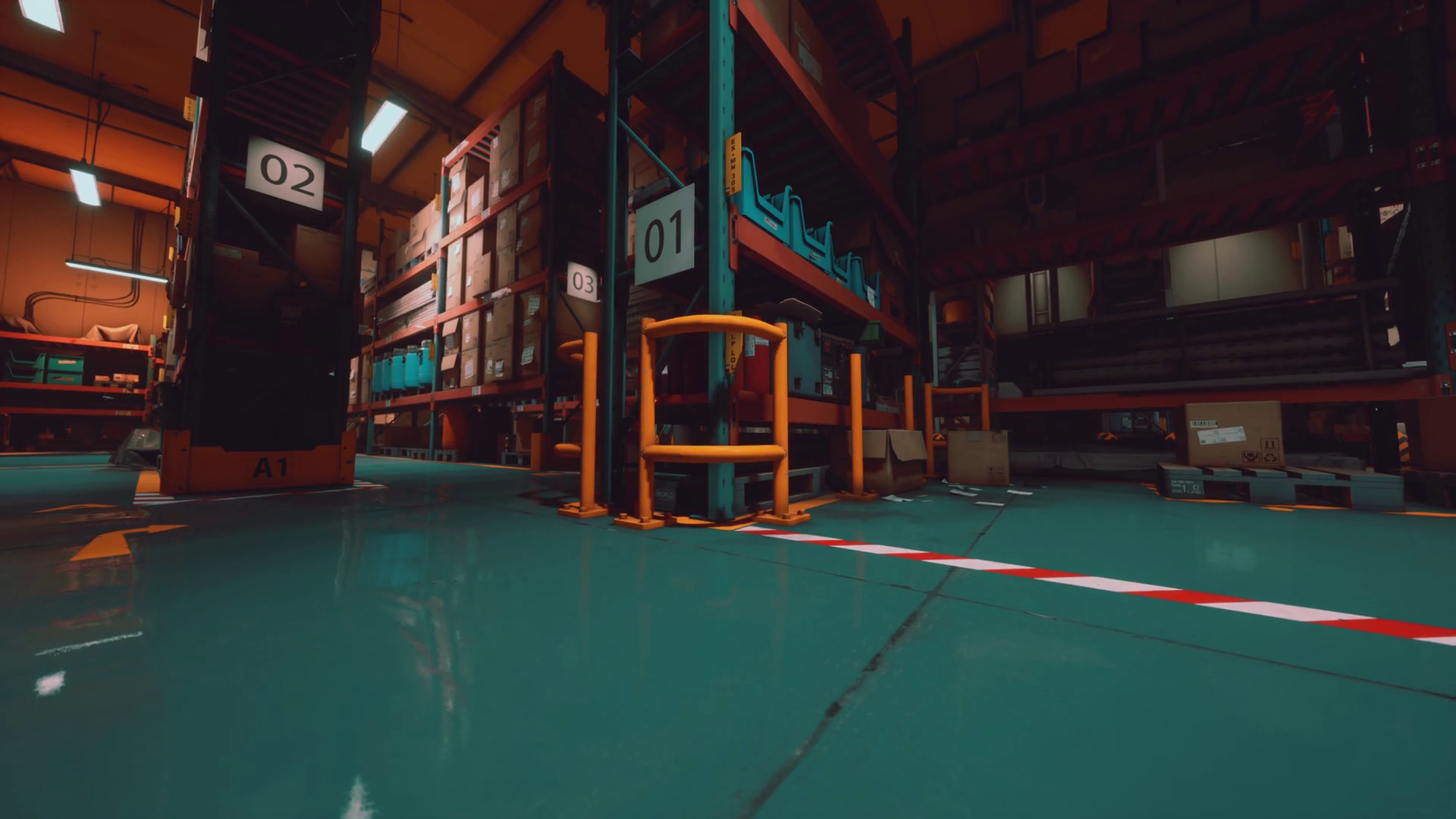 Interior Of Warehouse Storage Of Retail Shop Stock Motion Graphics SBV