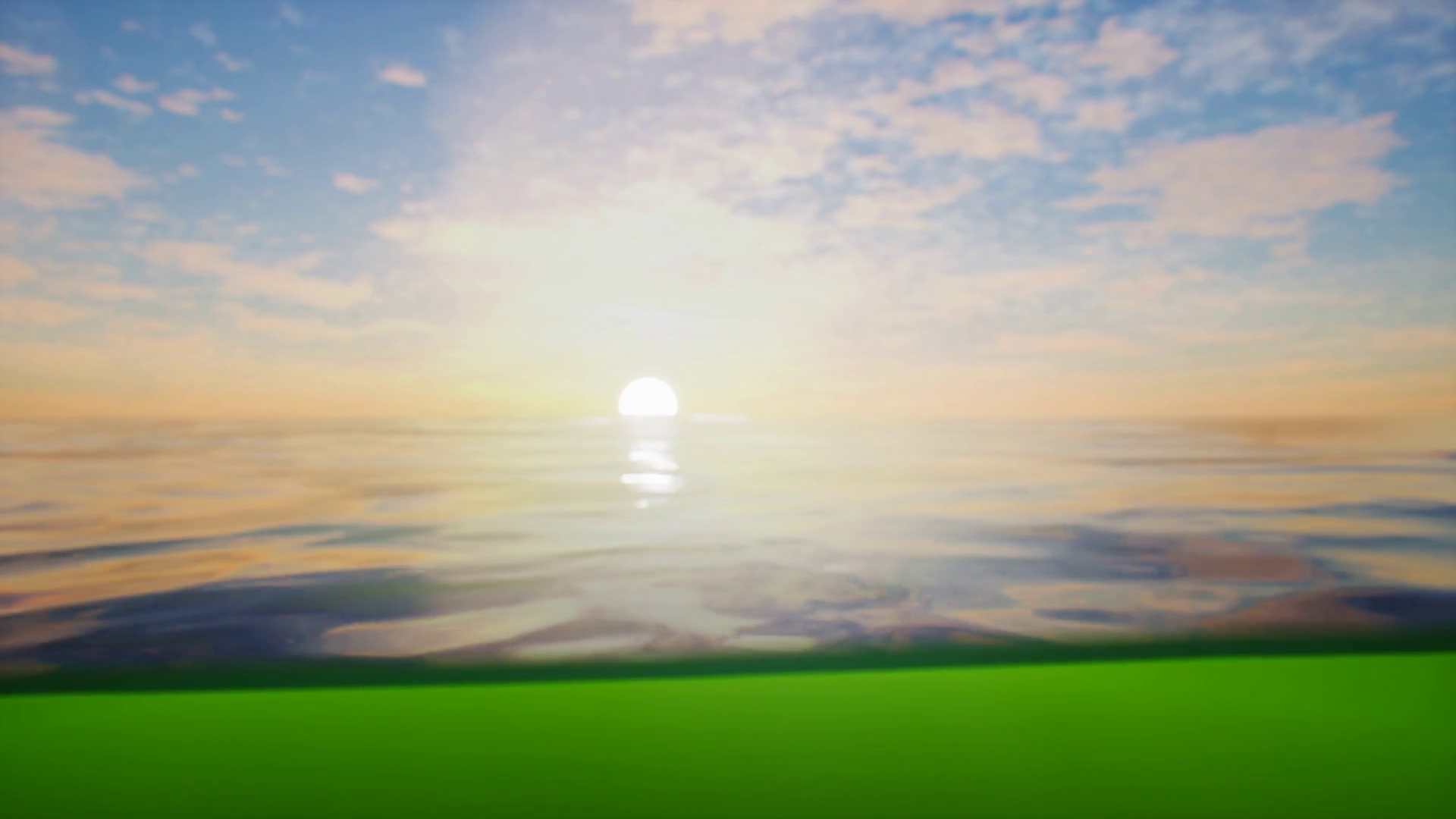 A Painting Of Sunset Over Body Of Water Stock Motion Graphics SBV ...