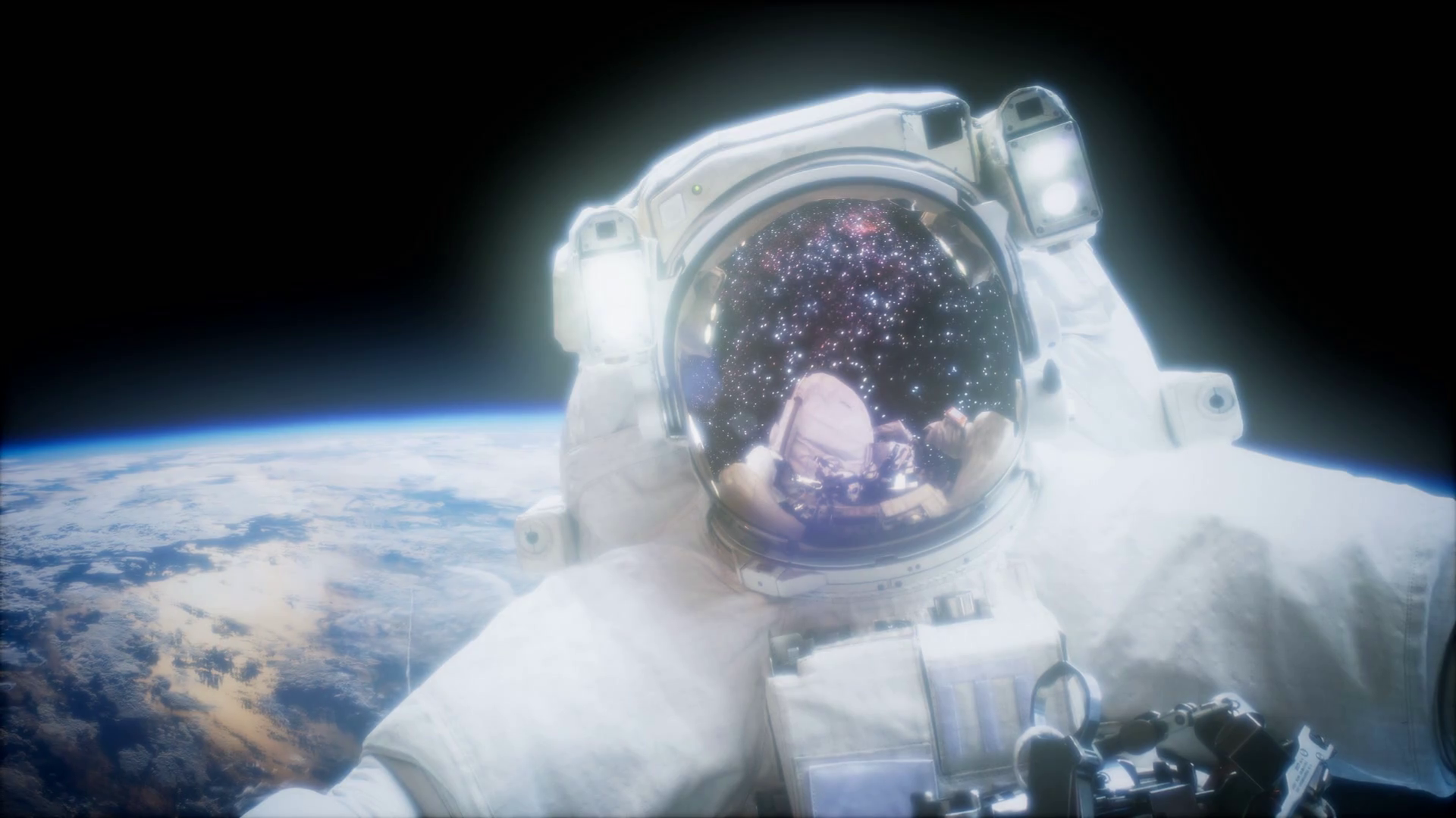 Astronaut At Spacewalk Elements Of This Image Furnished By Nasa Stock Video Footage Storyblocks