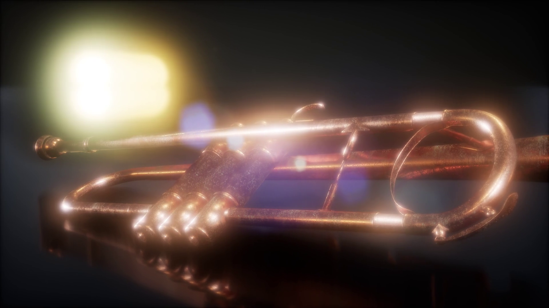 Brass Trumpet In Dark Stock Motion Graphics SBV338173214 Storyblocks