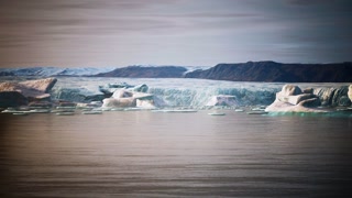 many melting icebergs in Antarctica
