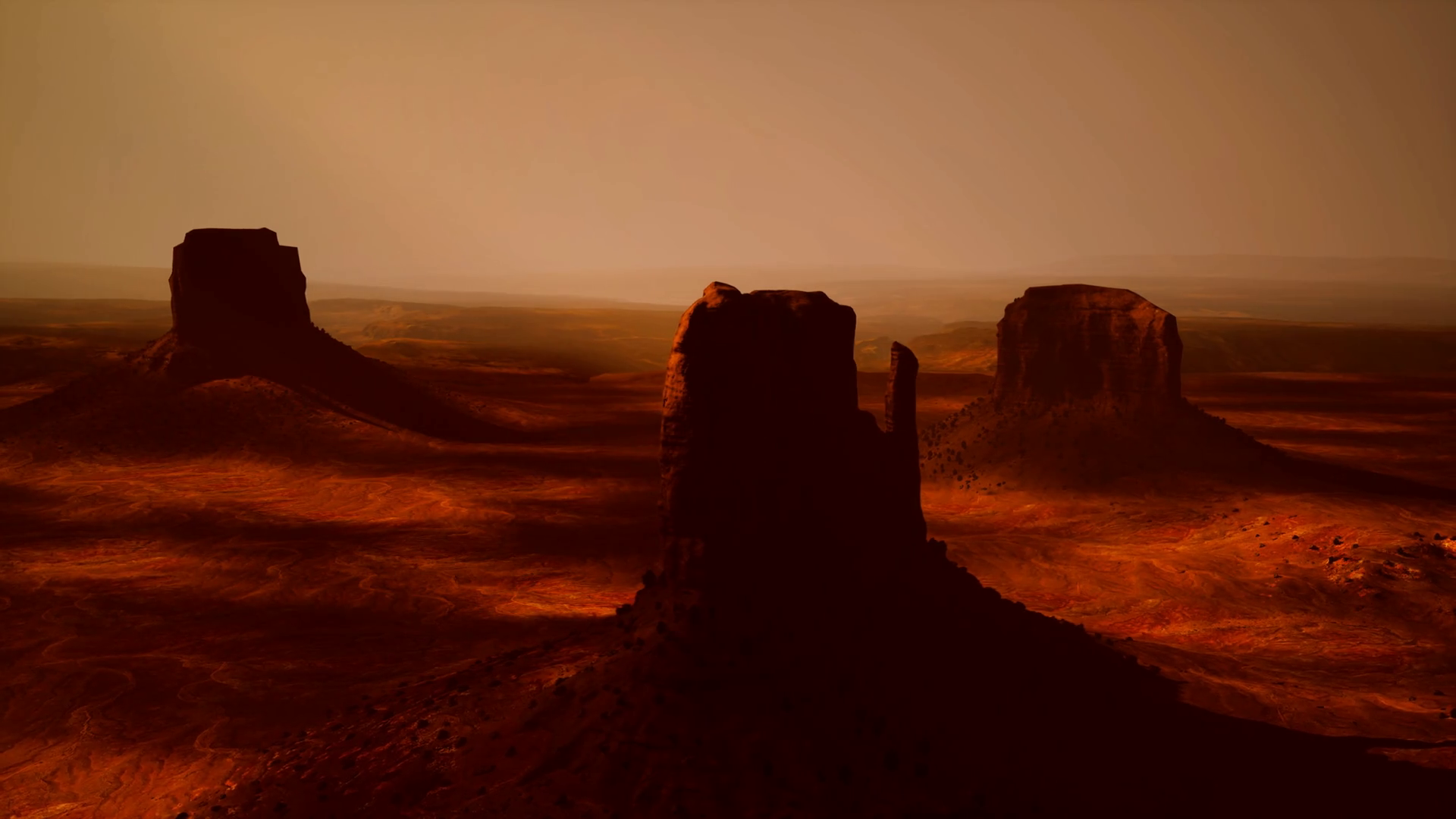 A Serene Desert Landscape With Majestic Stock Motion Graphics SBV ...